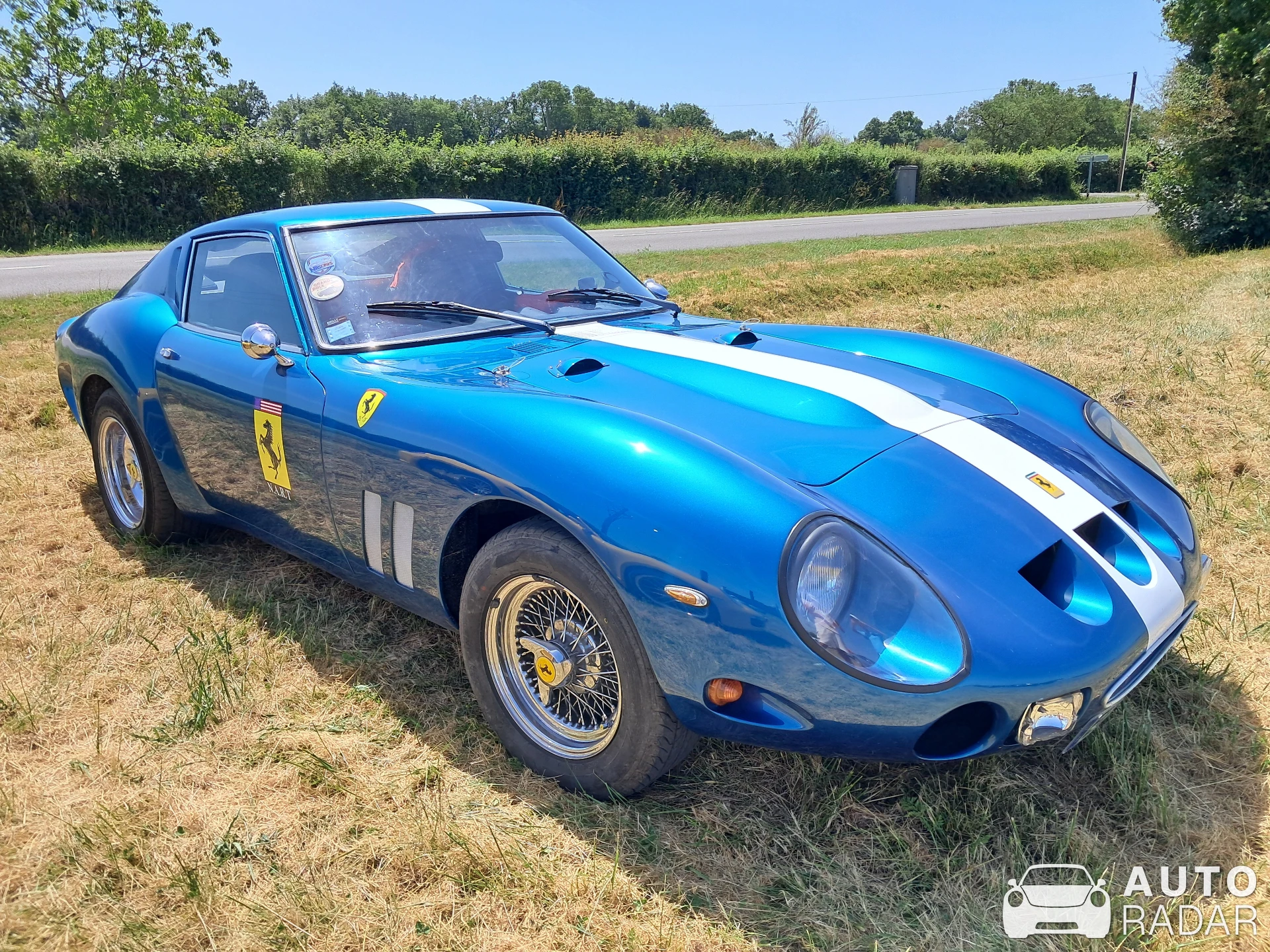 Ferrari 250 GTO spotted in Le Vigeant, France