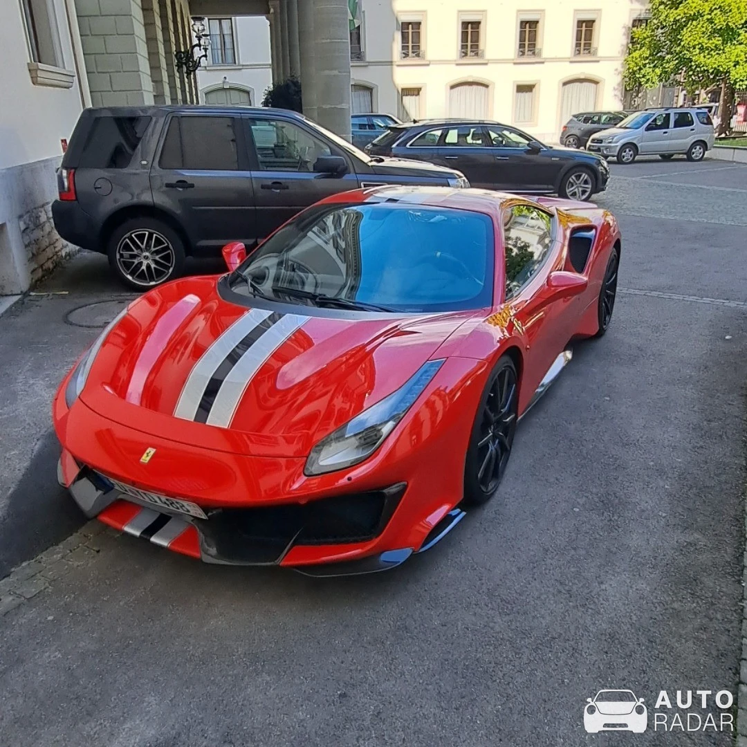 Ferrari 488 Pista spotted in Vevey, Suisse