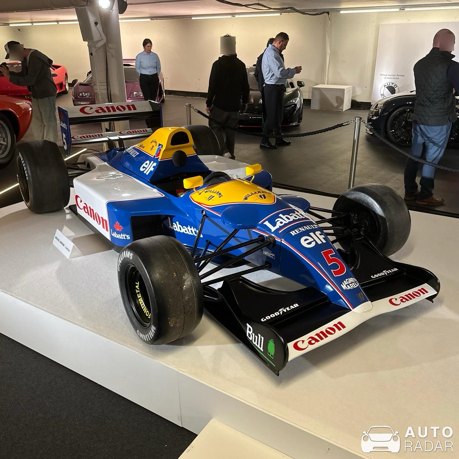 Williams FW15 spotted in Zürich