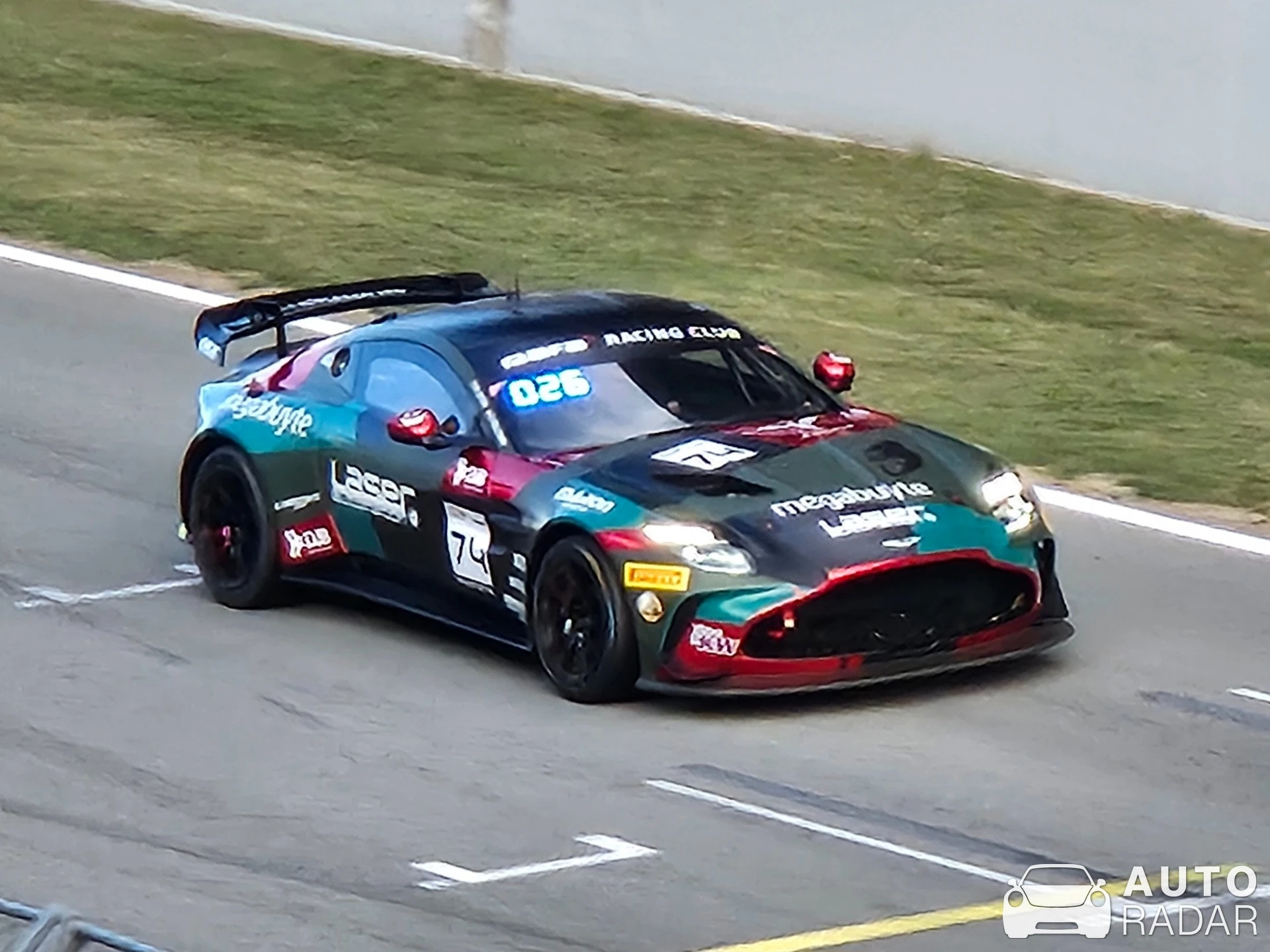 Aston Martin V8 Vantage GT4 Evo spotted in Montmeló