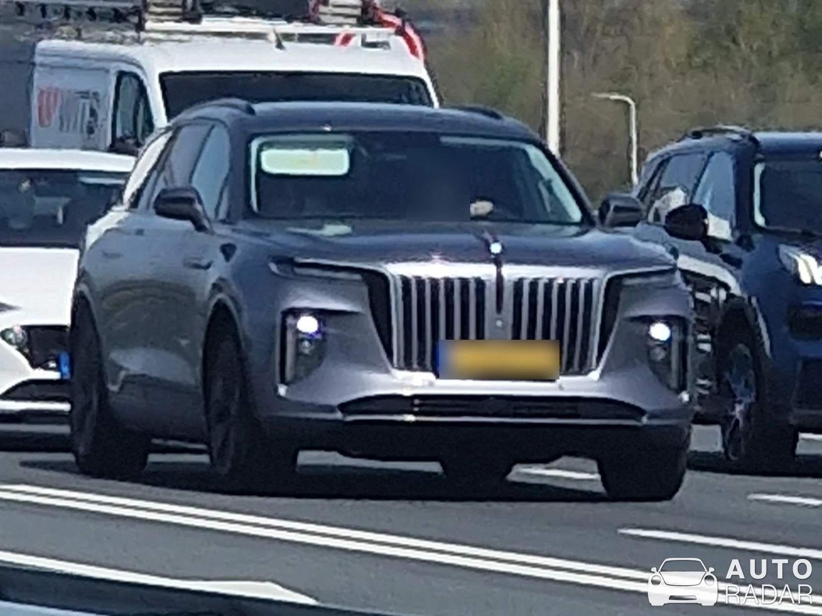 Hongqi E-HS9 spotted in Bergschenhoek