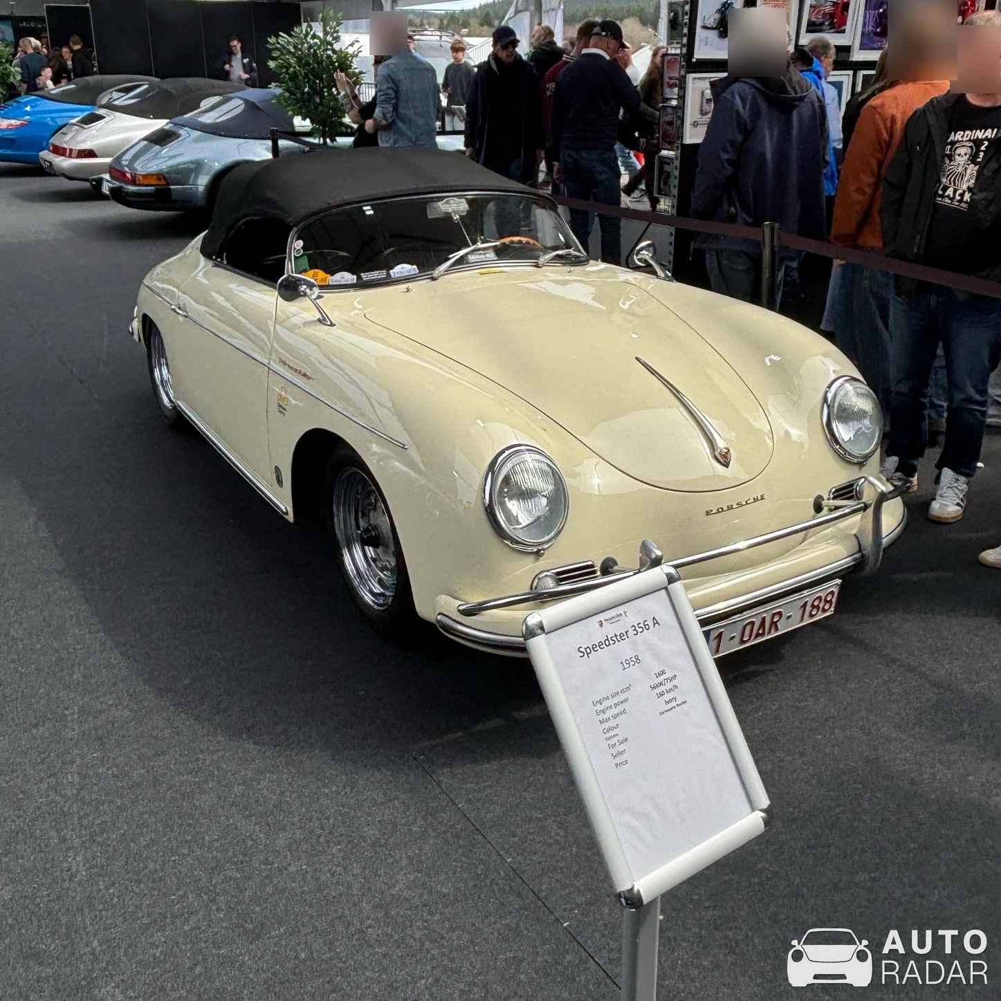 Porsche 356 A T2 Speedster spotted in Stavelot