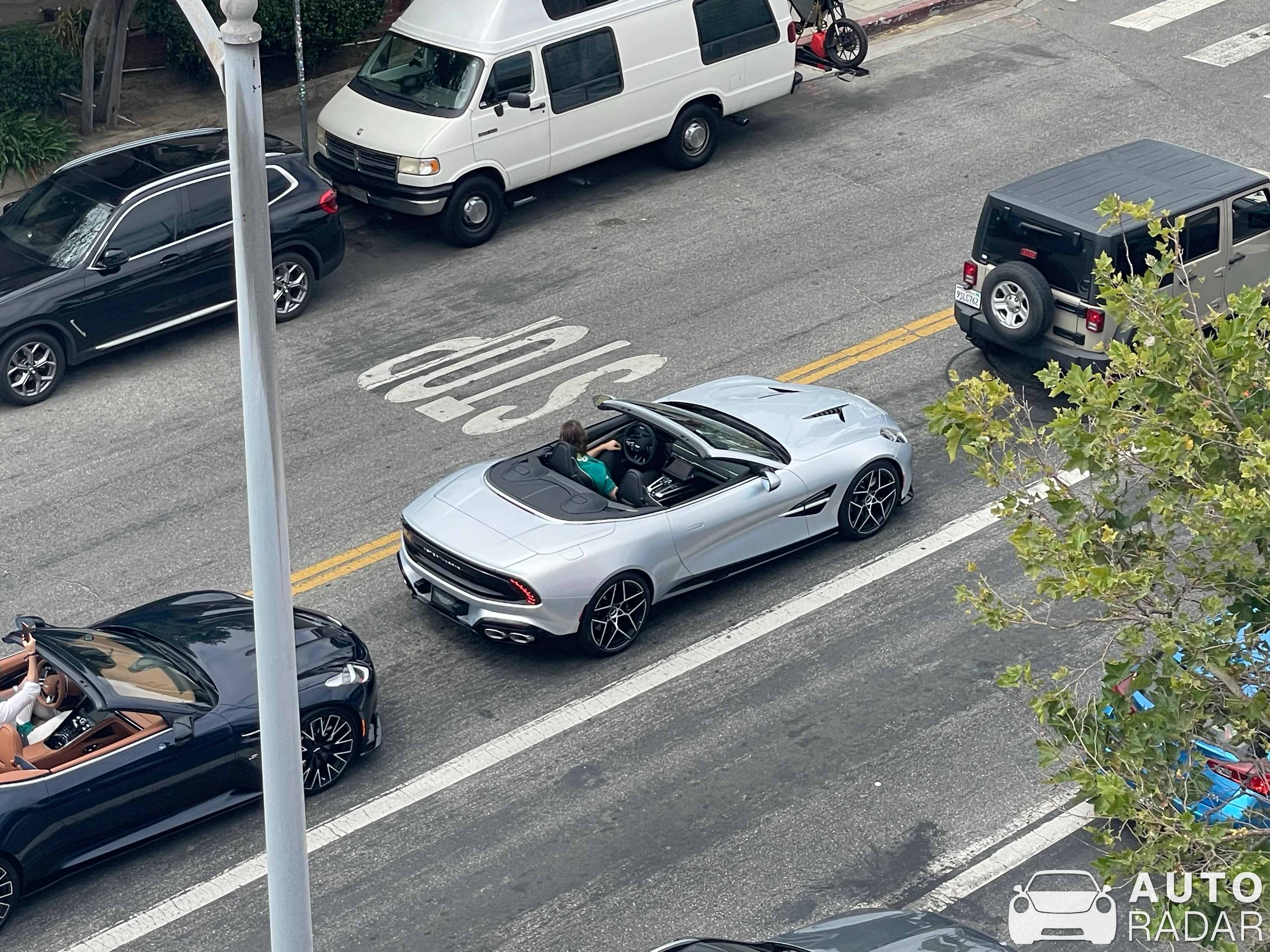 Aston Martin Vanquish Volante 2025 spotted in Los Angeles