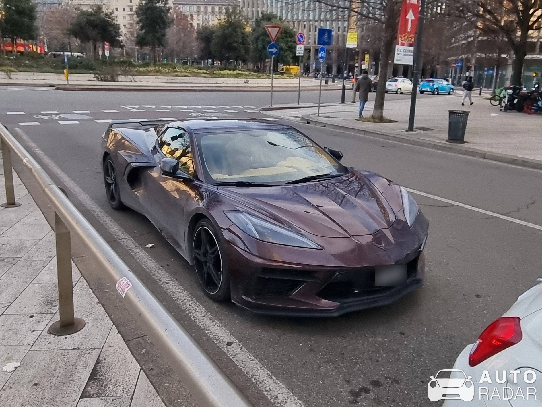 Chevrolet Corvette C8 Stingray spotted in Milano, Italy