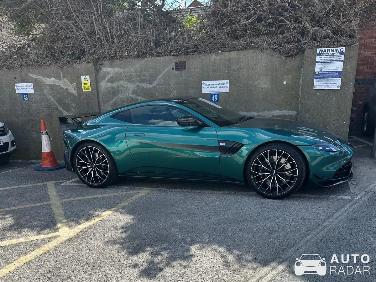 Aston Martin V8 Vantage Formula 1 Edition spotted in Derby, United Kingdom