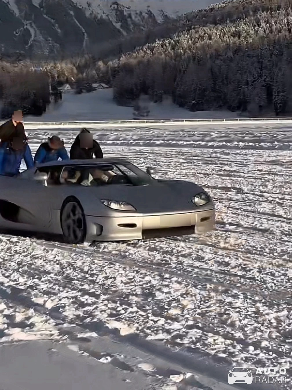Koenigsegg CC8S spotted in St. Moritz