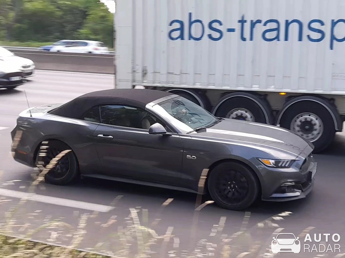 Ford Mustang GT Convertible 2015 spotted in Bron, France
