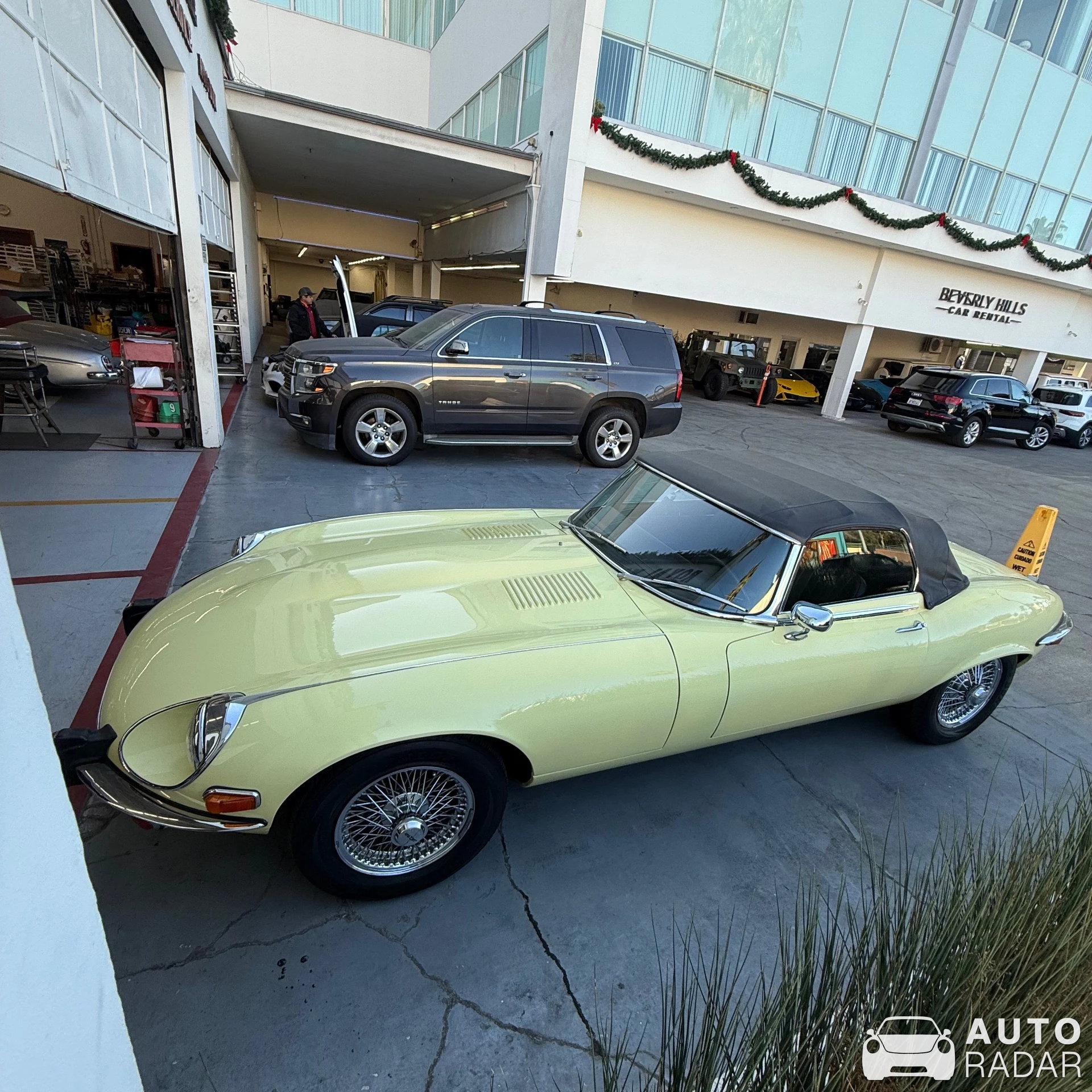 Jaguar E-Type Roadster spotted in Beverly Hills, United States