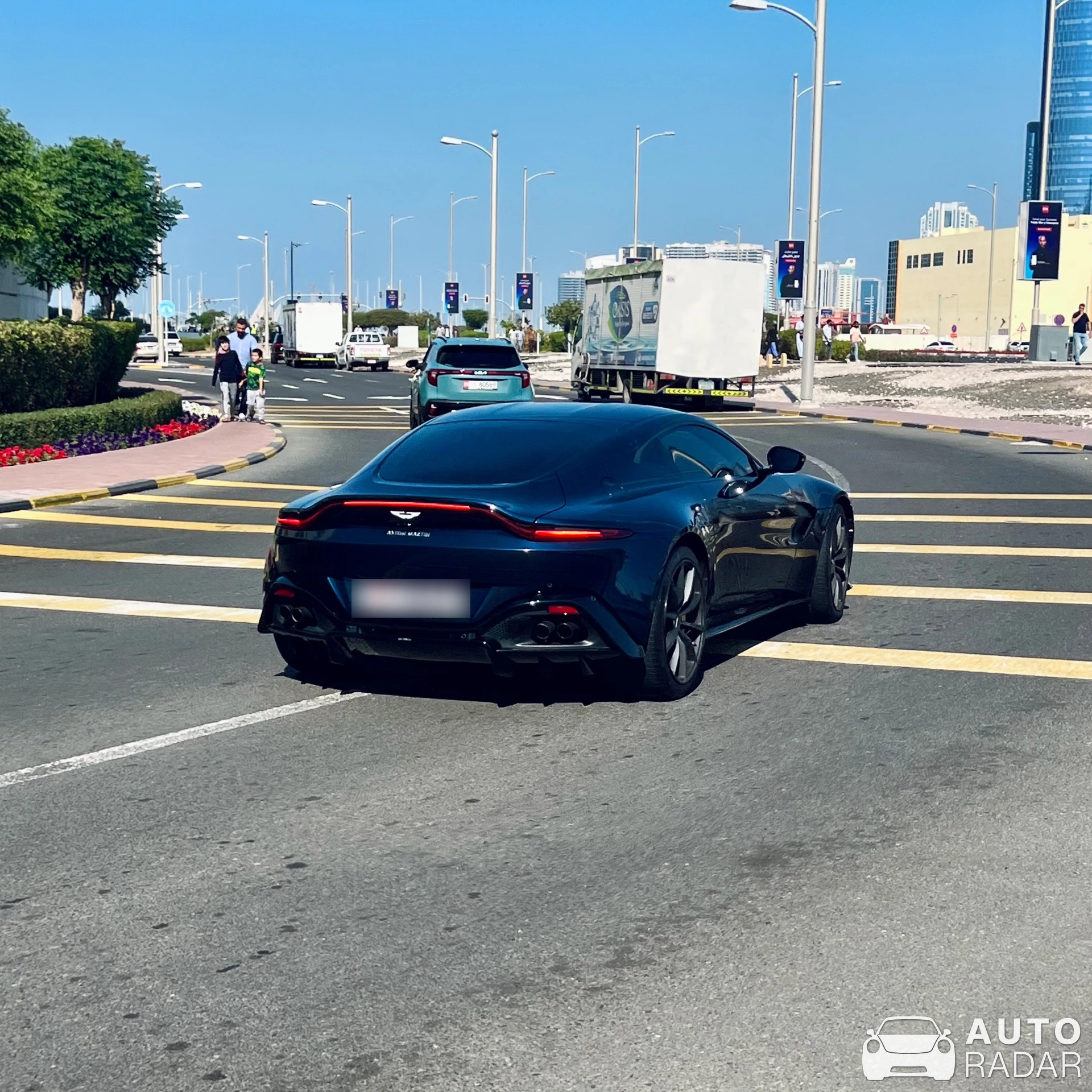 Aston Martin V8 Vantage spotted in Abu Dhabi, United Arab Emirates
