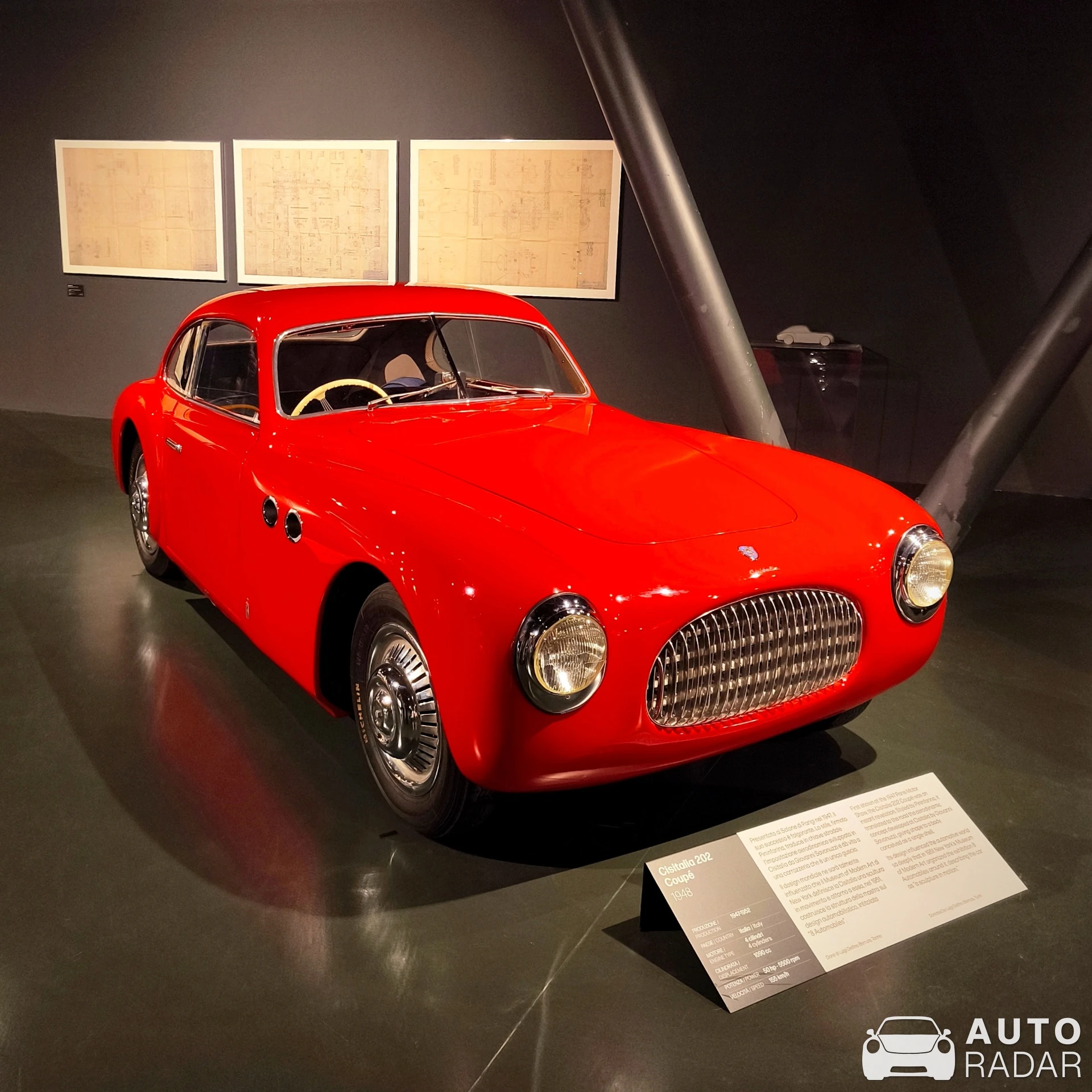Cisitalia 202 spotted in Torino, Italy