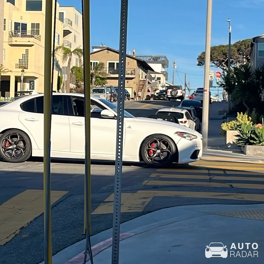 Alfa Romeo Giulia Quadrifoglio spotted in Hermosa Beach, United States