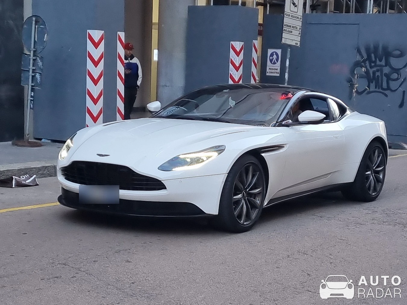Aston Martin DB11 spotted in Milano, Italia