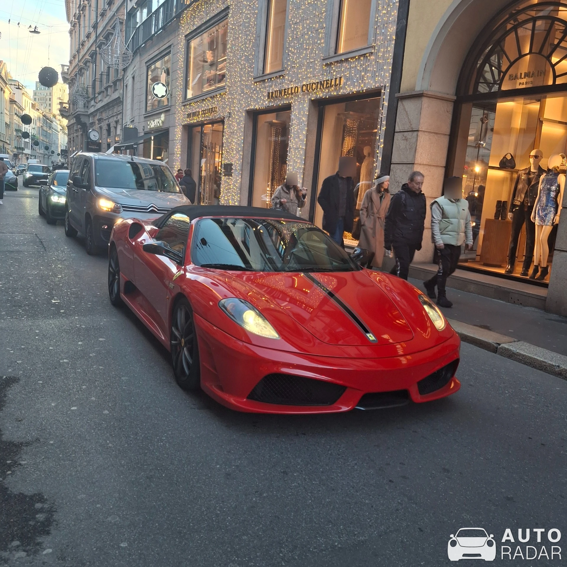 Ferrari Scuderia Spider 16M spotted in Milano, Italy