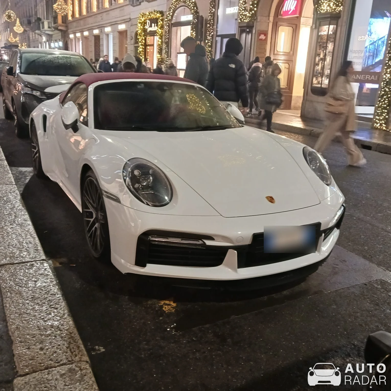 Porsche 992 Turbo S Cabriolet MkI spotted in Milano, Italy
