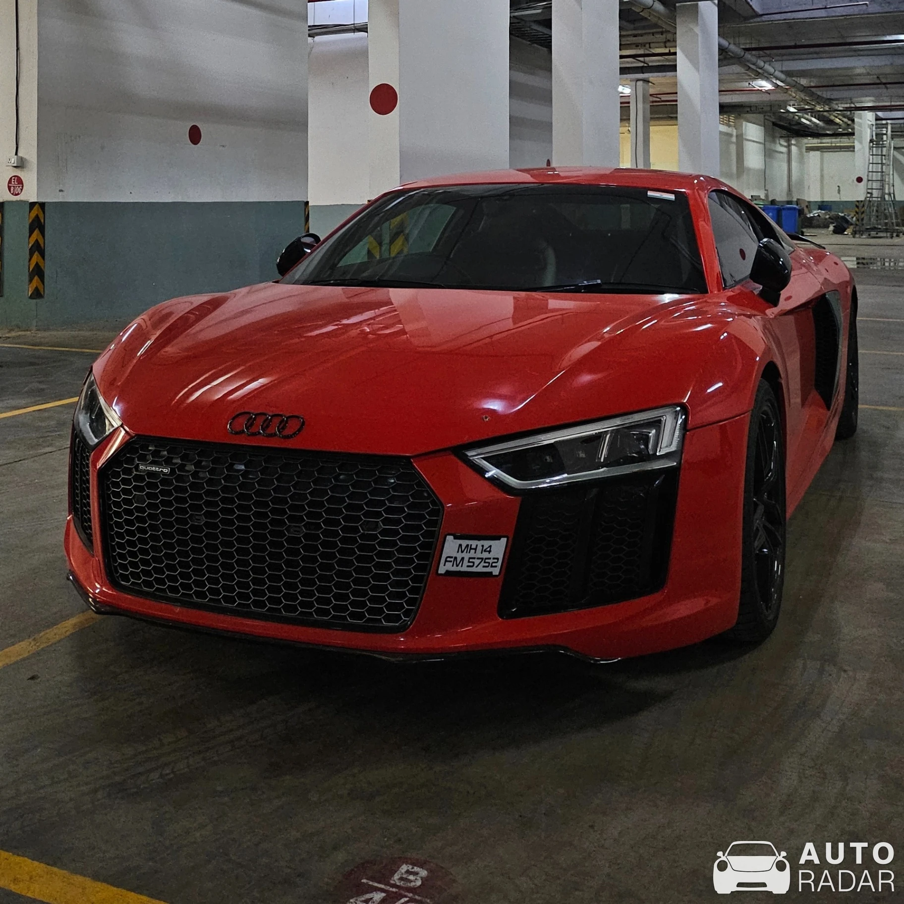 Audi R8 V10 spotted in Vadodara, India