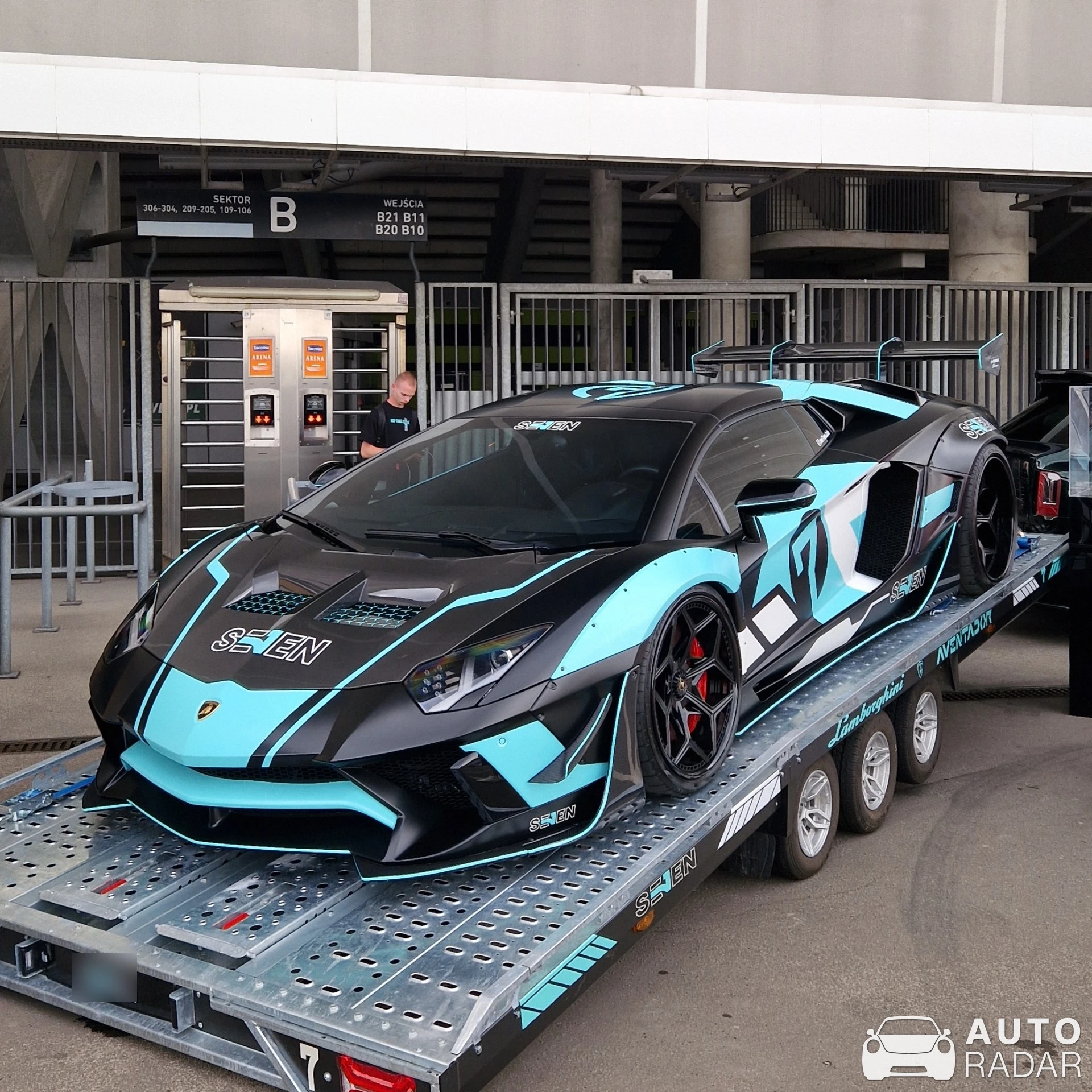 Lamborghini Aventador S LP740-4 Roadster Liberty Walk LB Performance Wide Body spotted in Wrocław