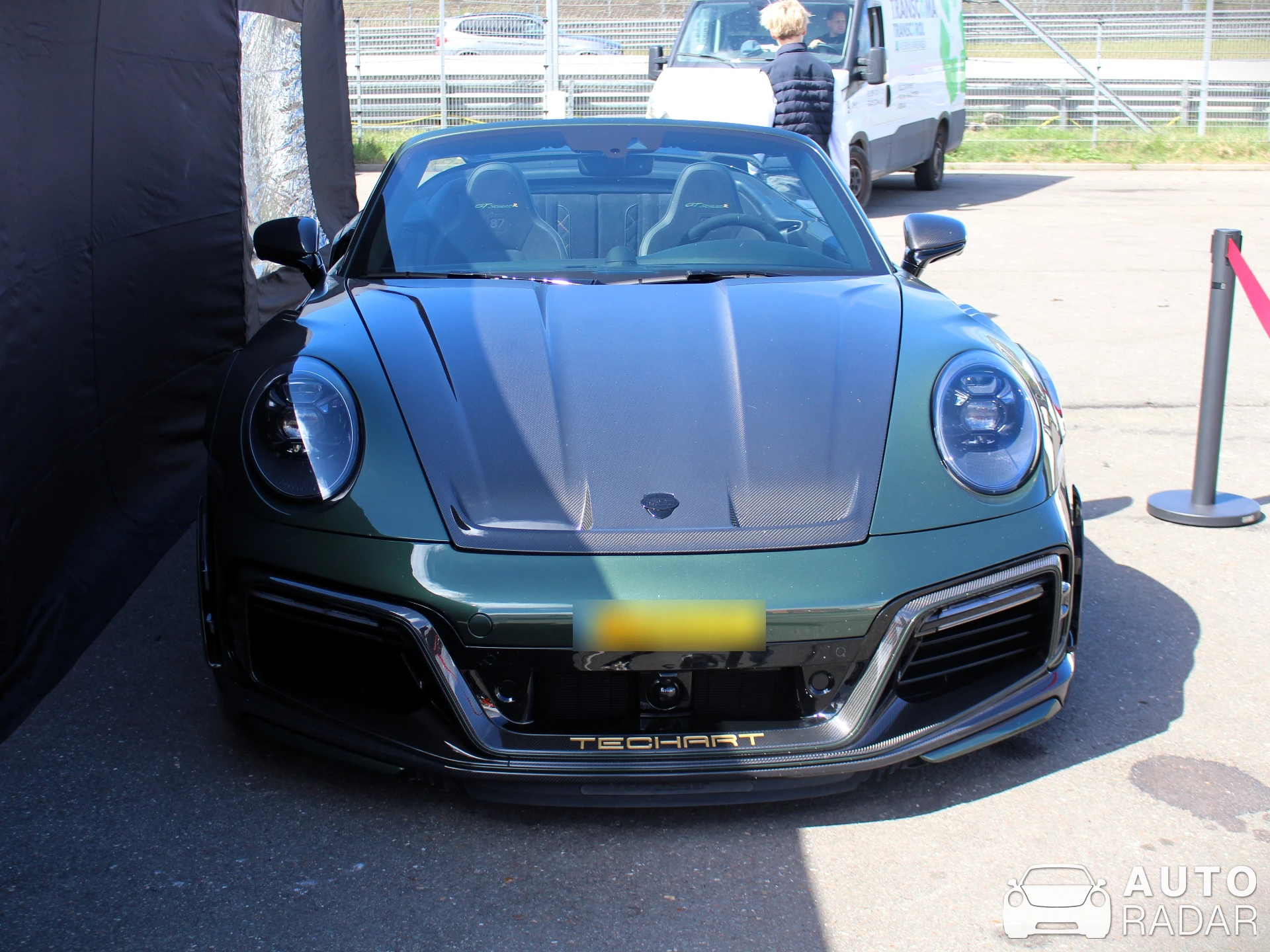 Porsche TechArt 992 Turbo S Cabriolet spotted in Zandvoort