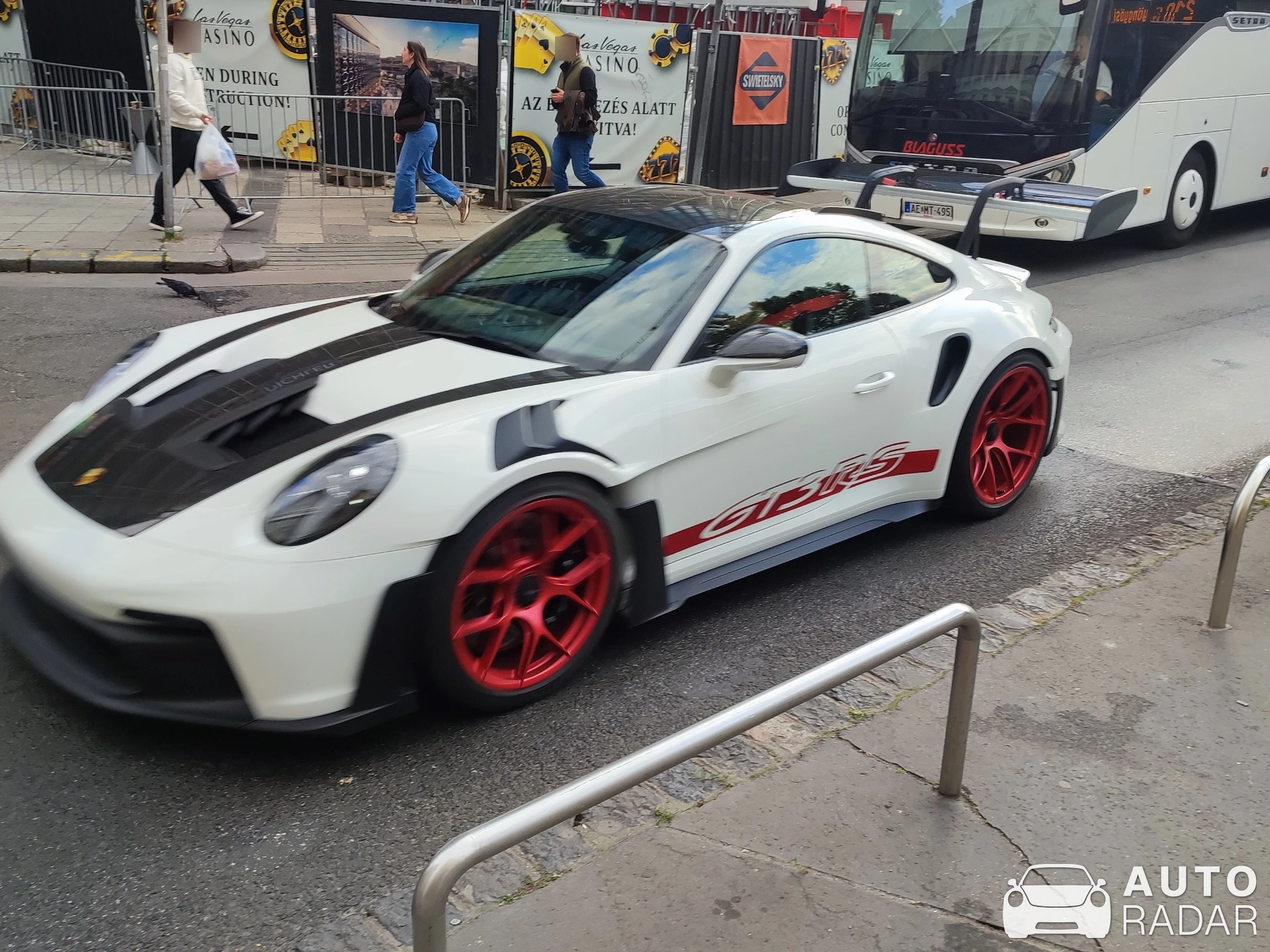 Porsche 992 GT3 RS MkI Weissach Package spotted in Budapest, Hungary