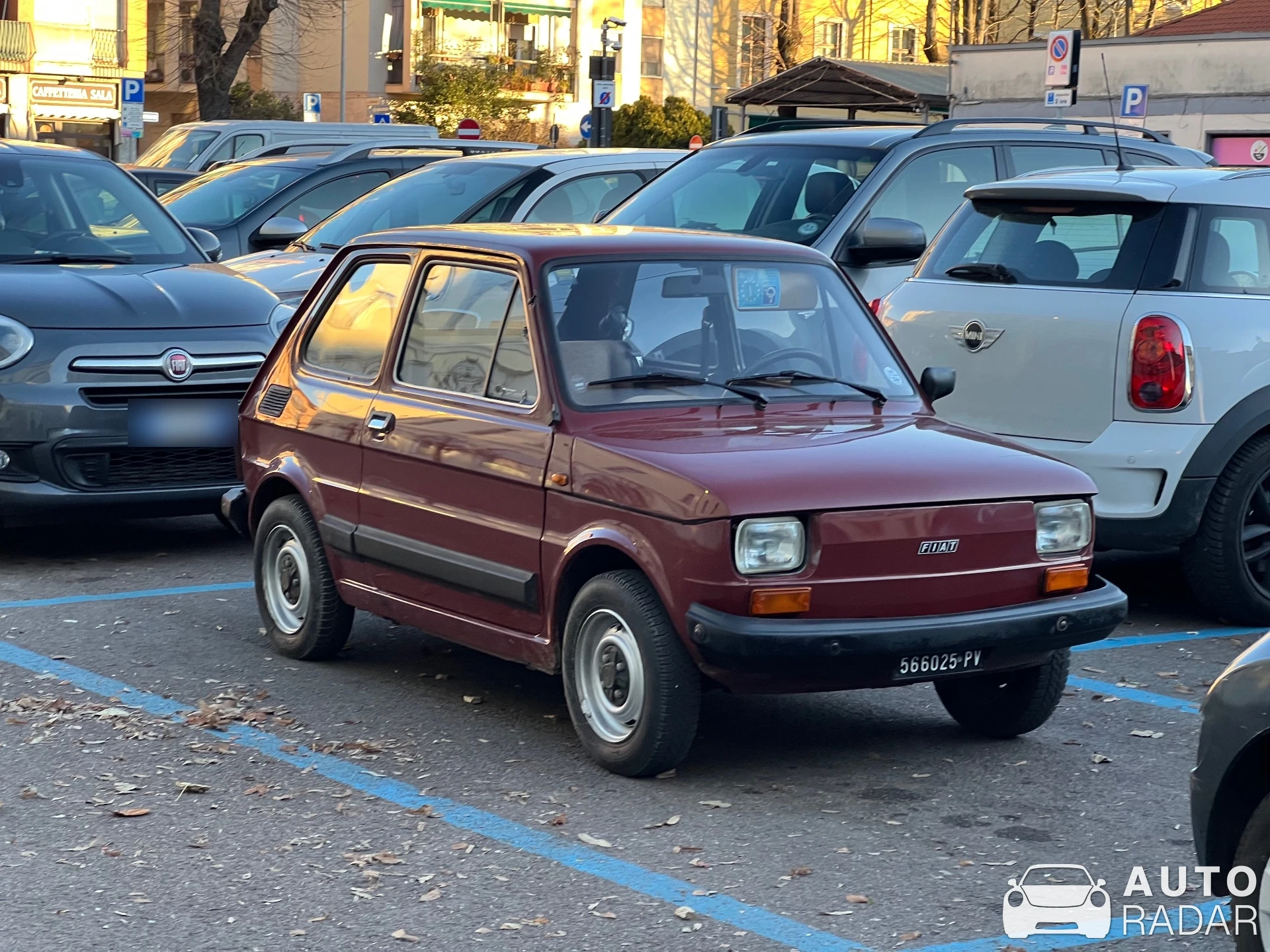 Fiat 126 spotted in Vigevano, Italia