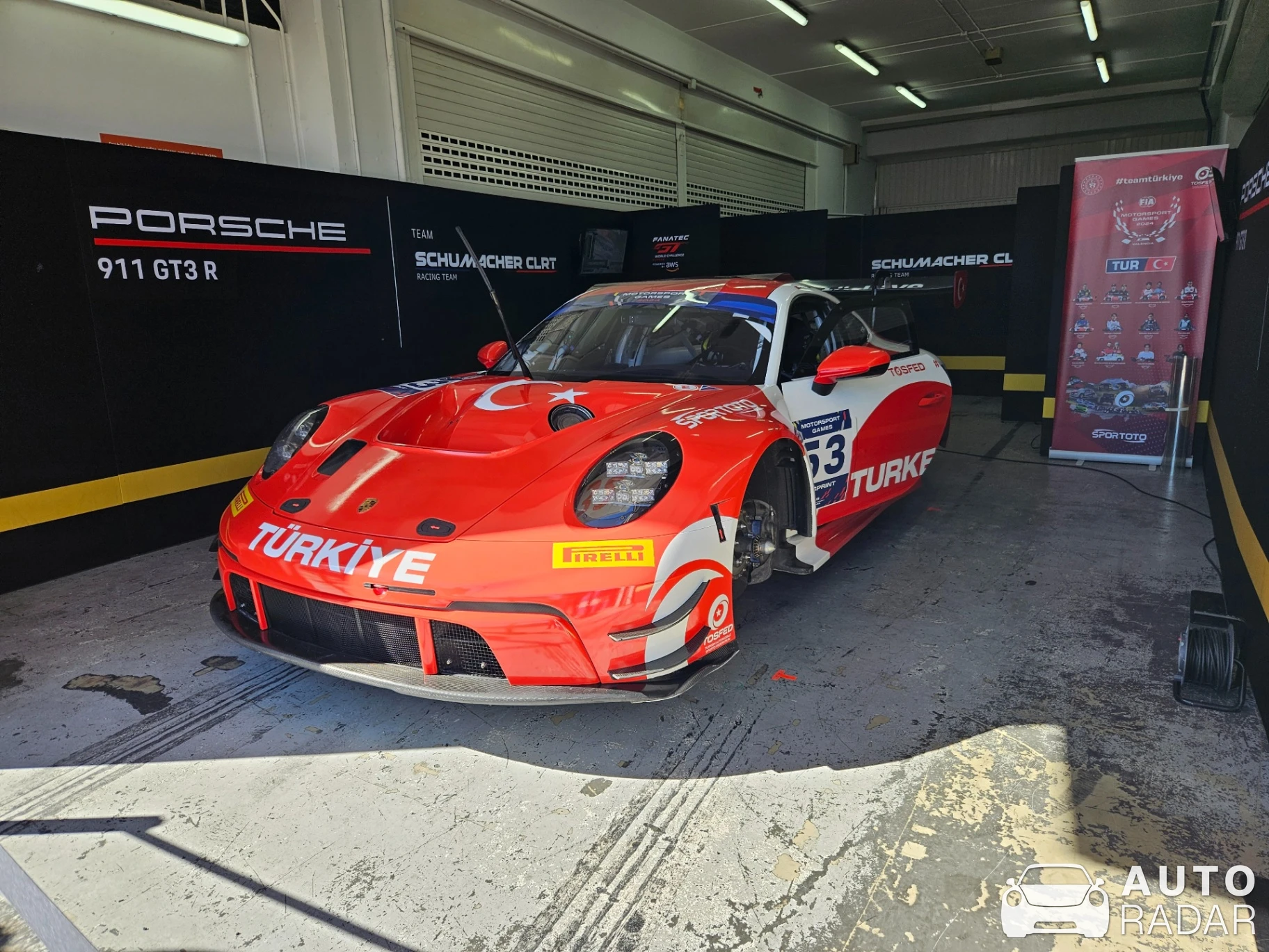 Porsche 992 GT3 R spotted in Cheste, Spain