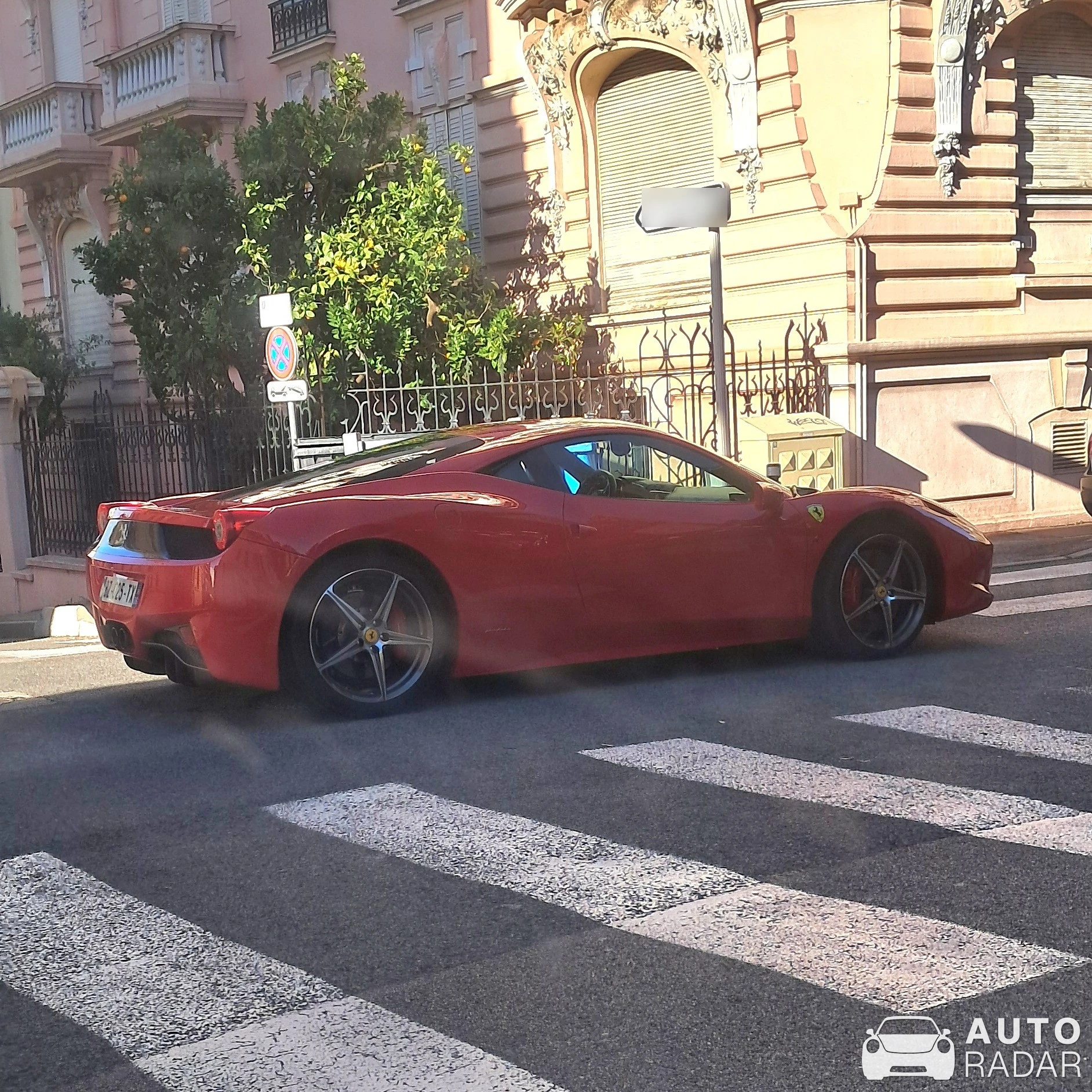 Ferrari 458 Italia spotted in Cannes, France