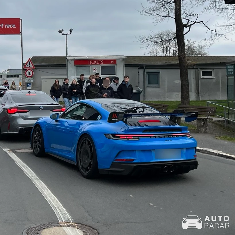 Porsche 992 GT3 MkII MR spotted in Nürburg