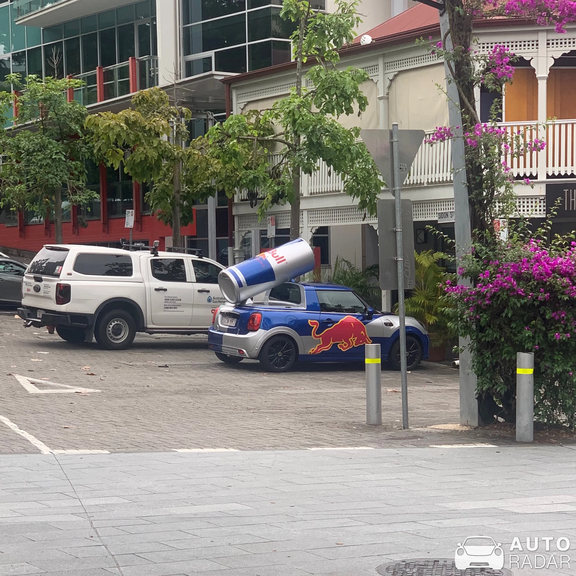 Mini Cooper Red Bull spotted in South Brisbane, Australia