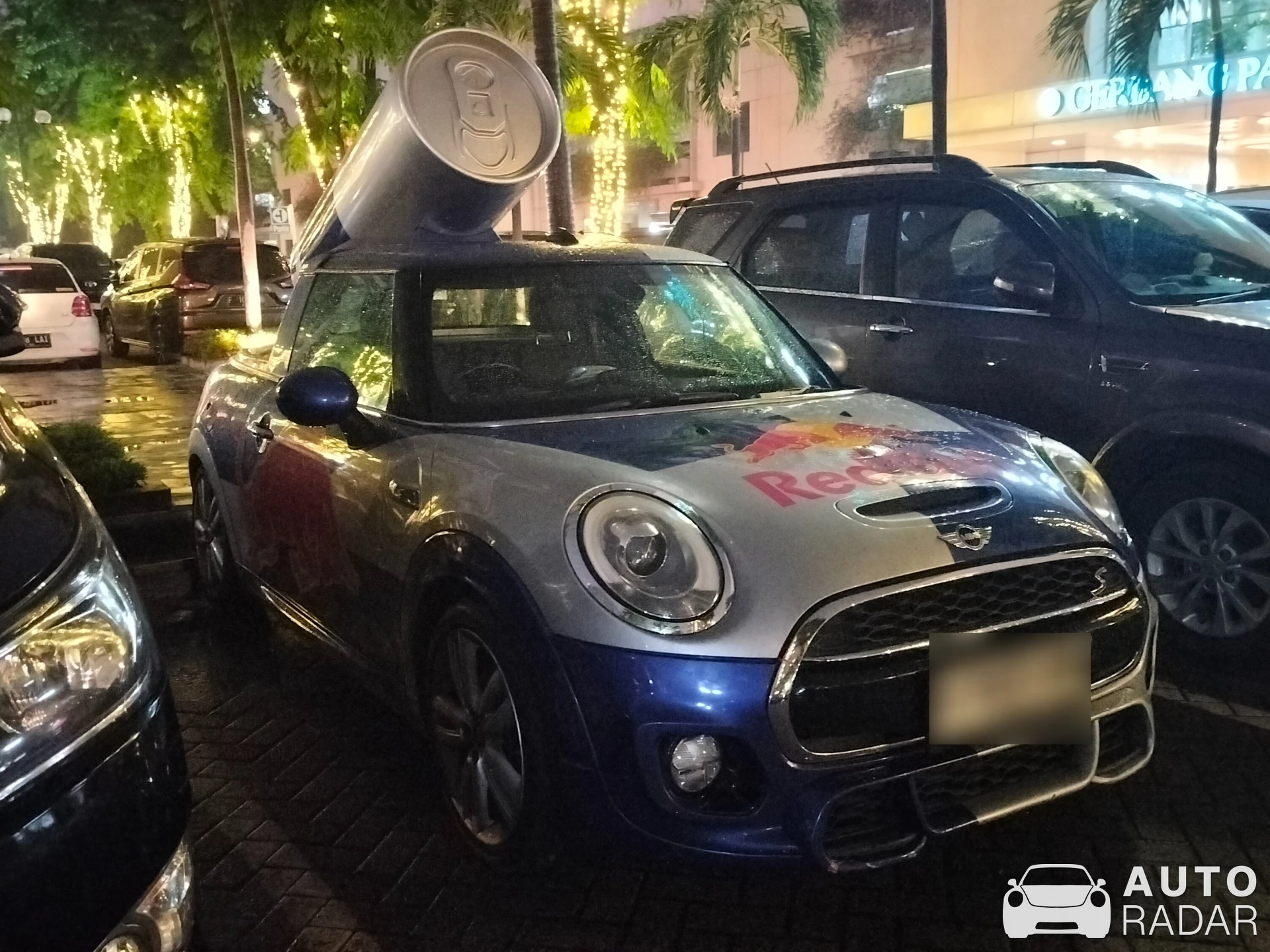 Mini Cooper Red Bull spotted in Central Jakarta City, Indonesia