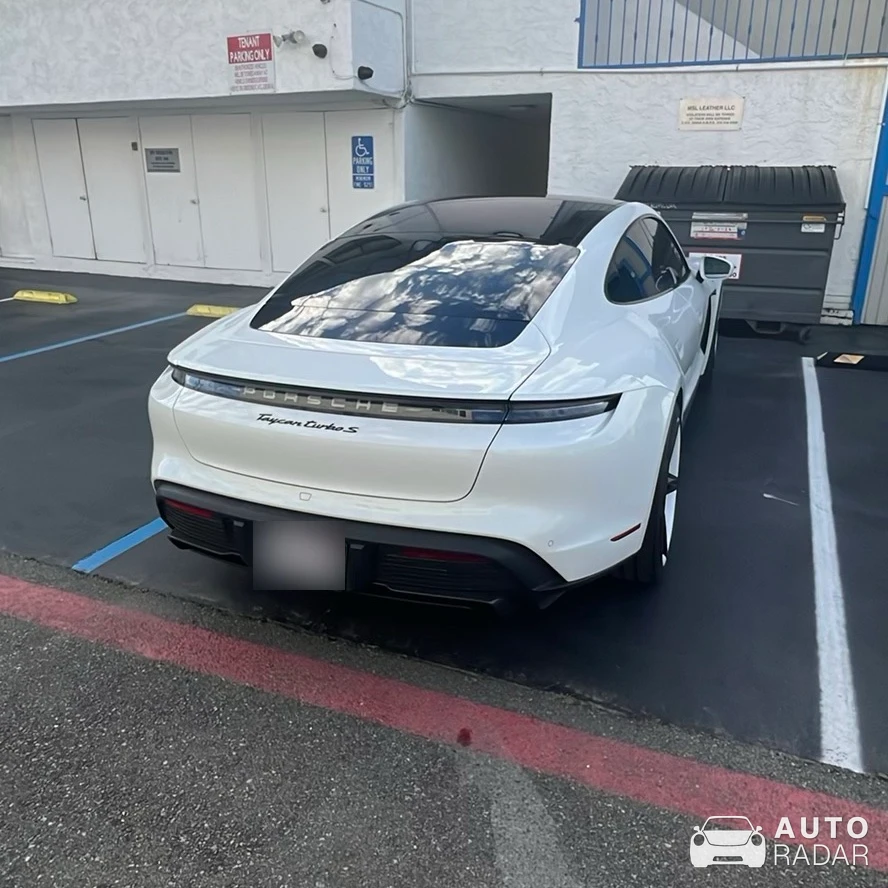 Porsche Taycan Turbo S spotted in Hermosa Beach, United States