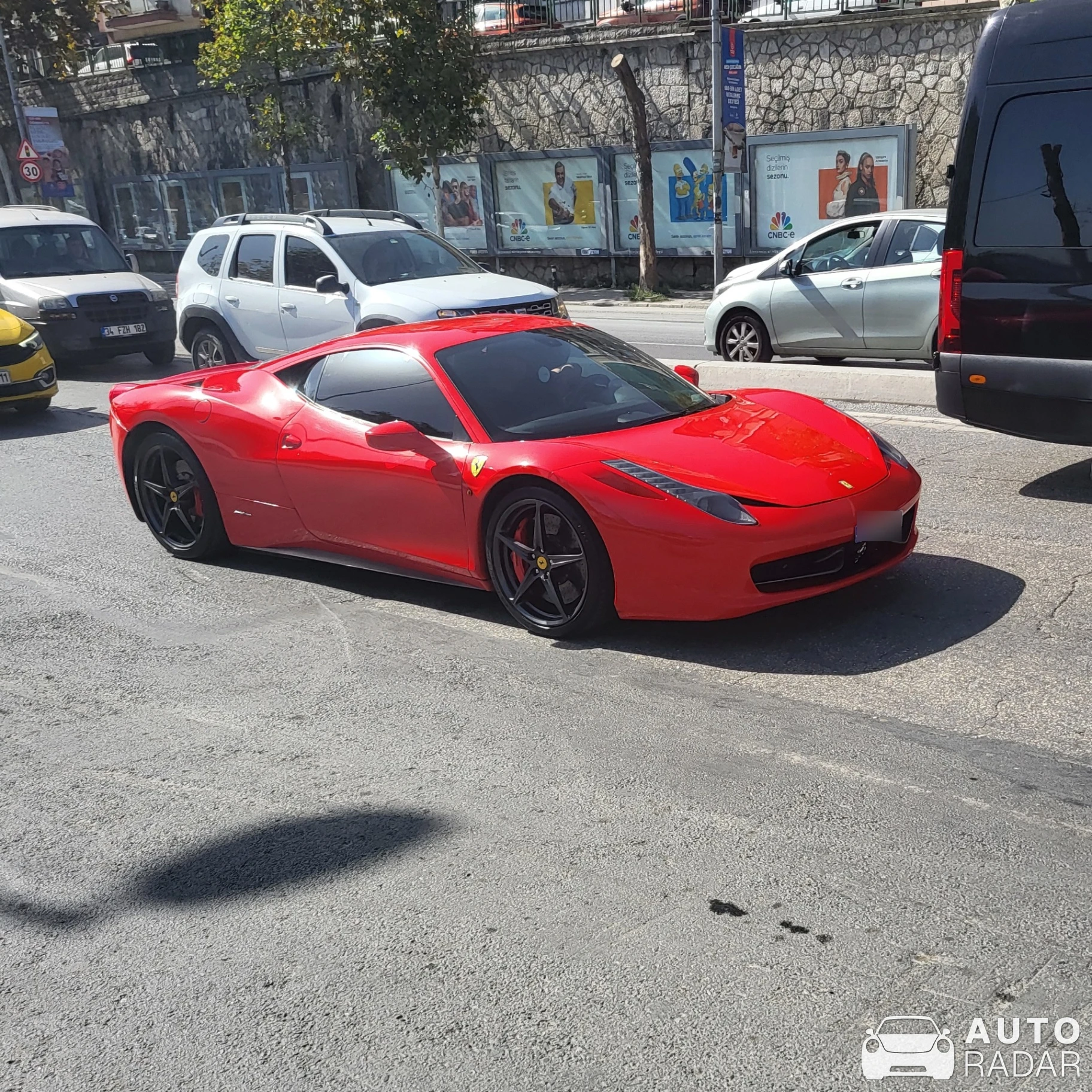 Ferrari 458 Italia spotted in Beyoğlu, Türkiye