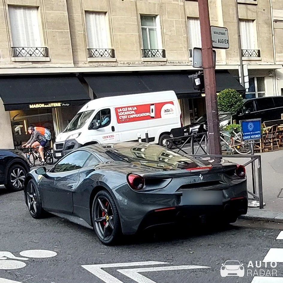 Ferrari 488 GTB spotted in Paris, France