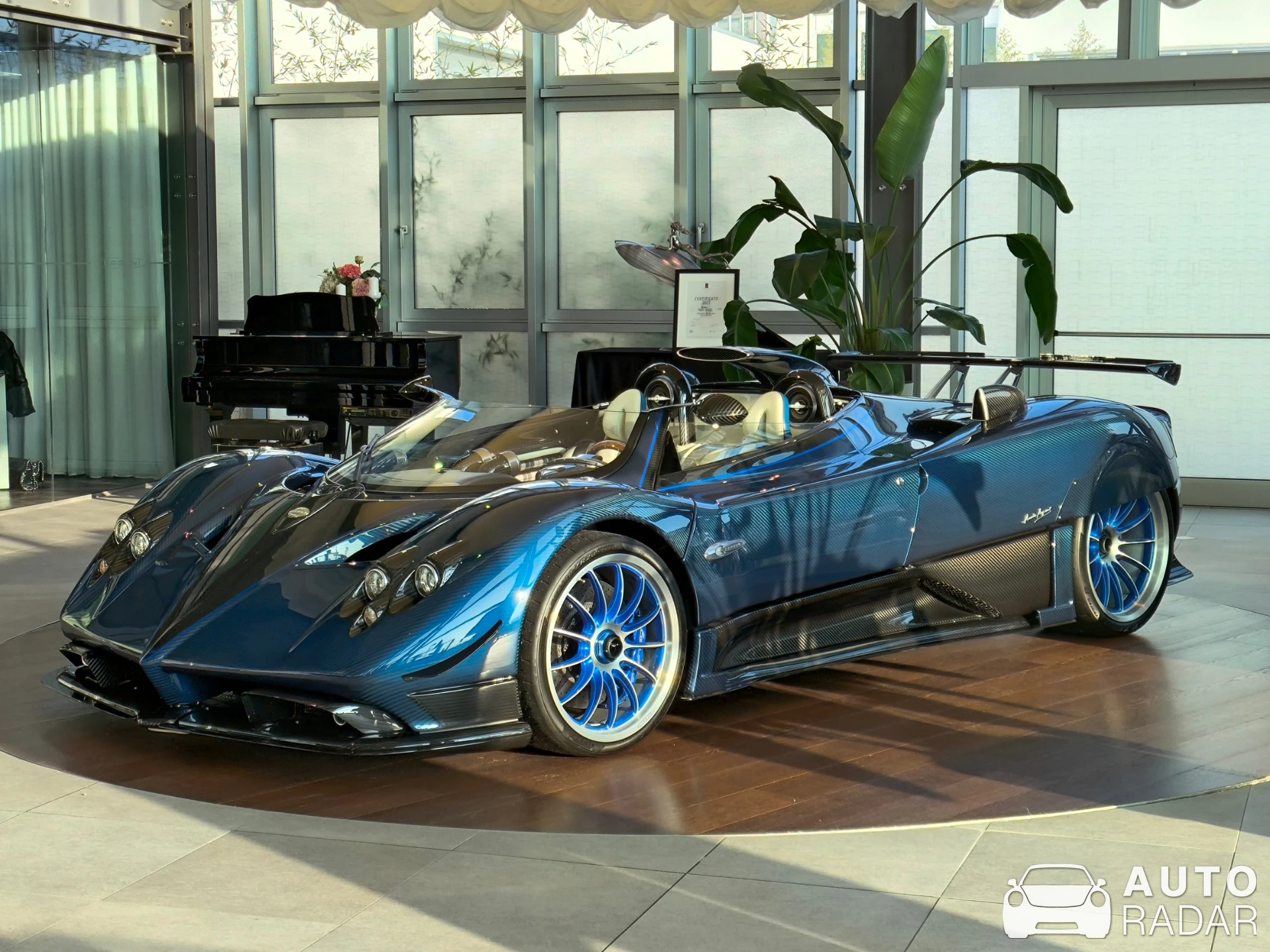 Pagani Huayra Roadster Tricolore spotted in Graziosa
