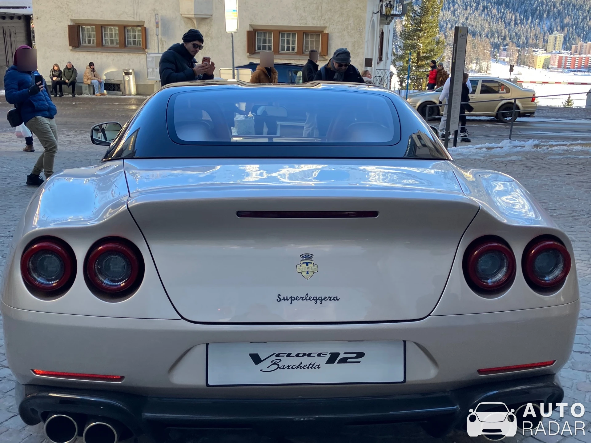 Touring Superleggera Veloce12 spotted in St. Moritz