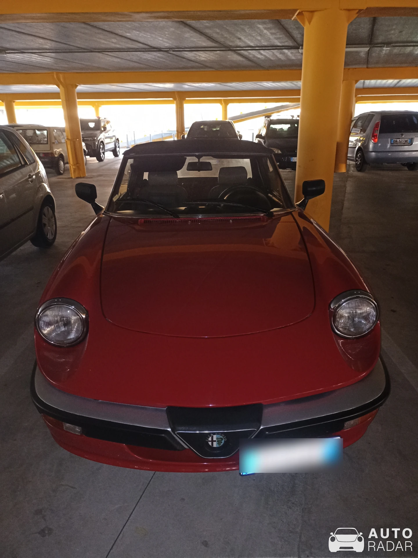 Alfa Romeo Spider Aerodinamica spotted in Cremona
