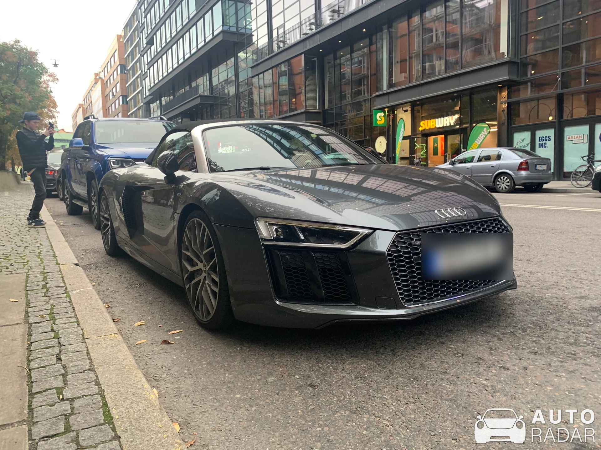 Audi R8 V10 Spyder 2016 spotted