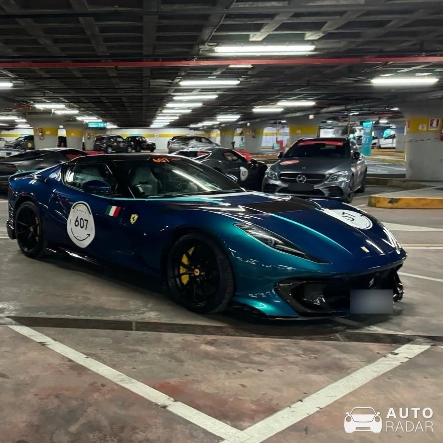 Ferrari 812 Competizione A Cavalcade 10th Anniversary Edition spotted in Roma