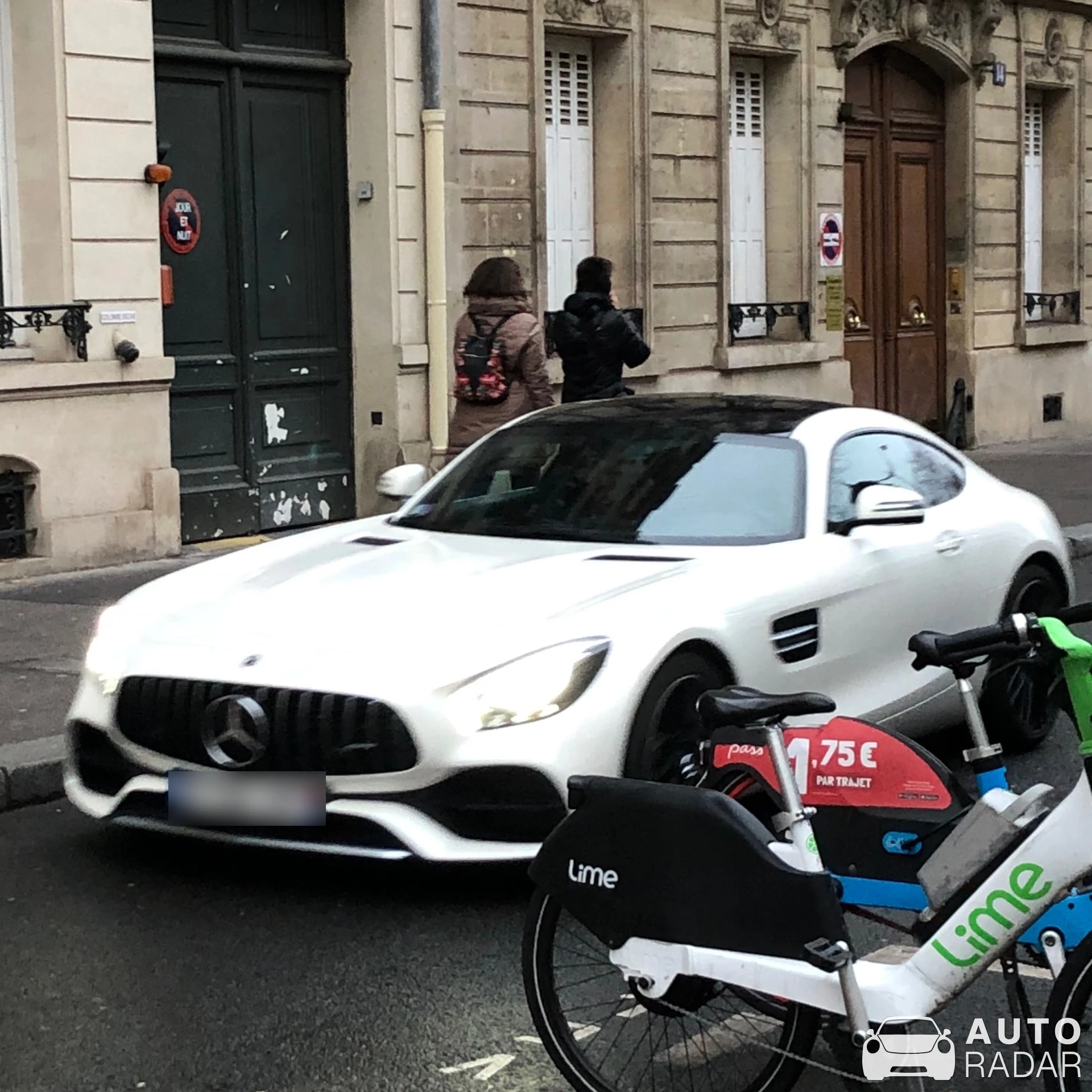 Mercedes-AMG GT C190 spotted in Paris, France