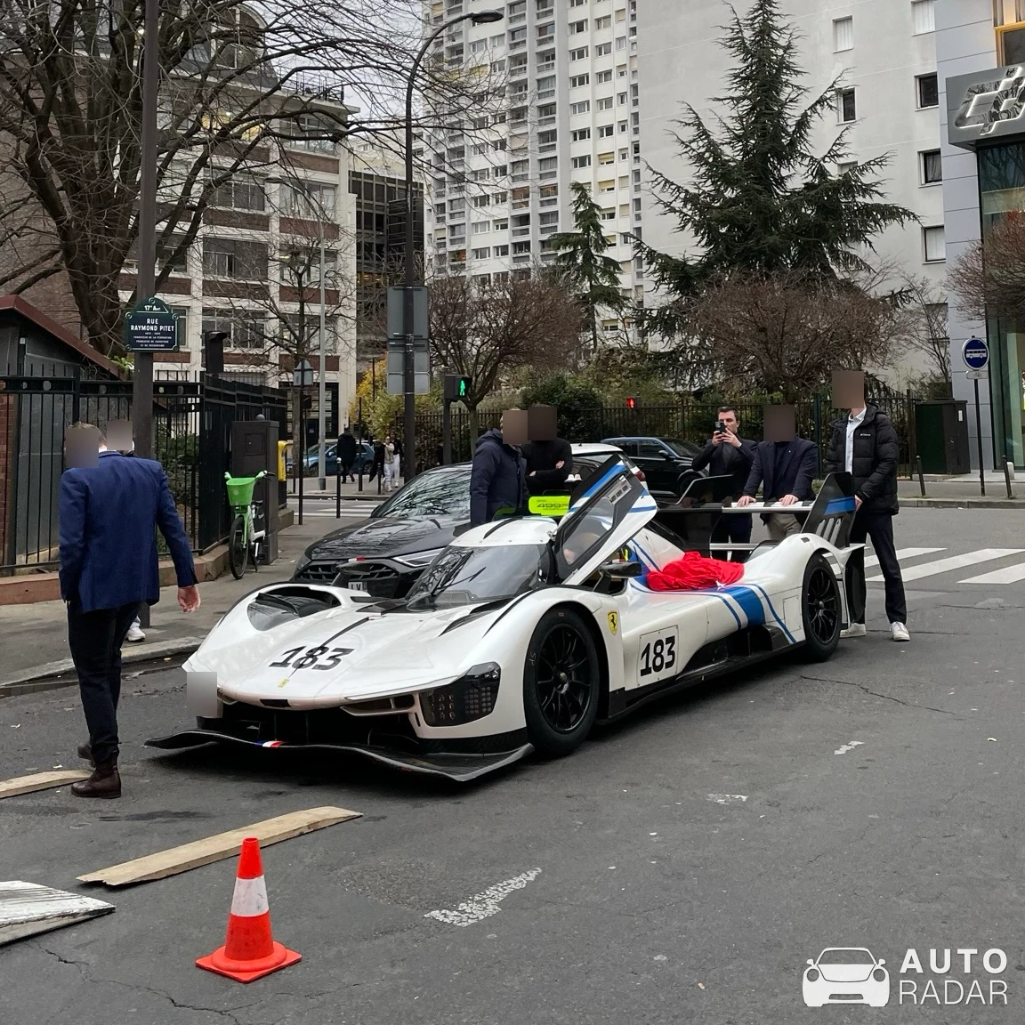 Ferrari 499P Modificata spotted in Paris