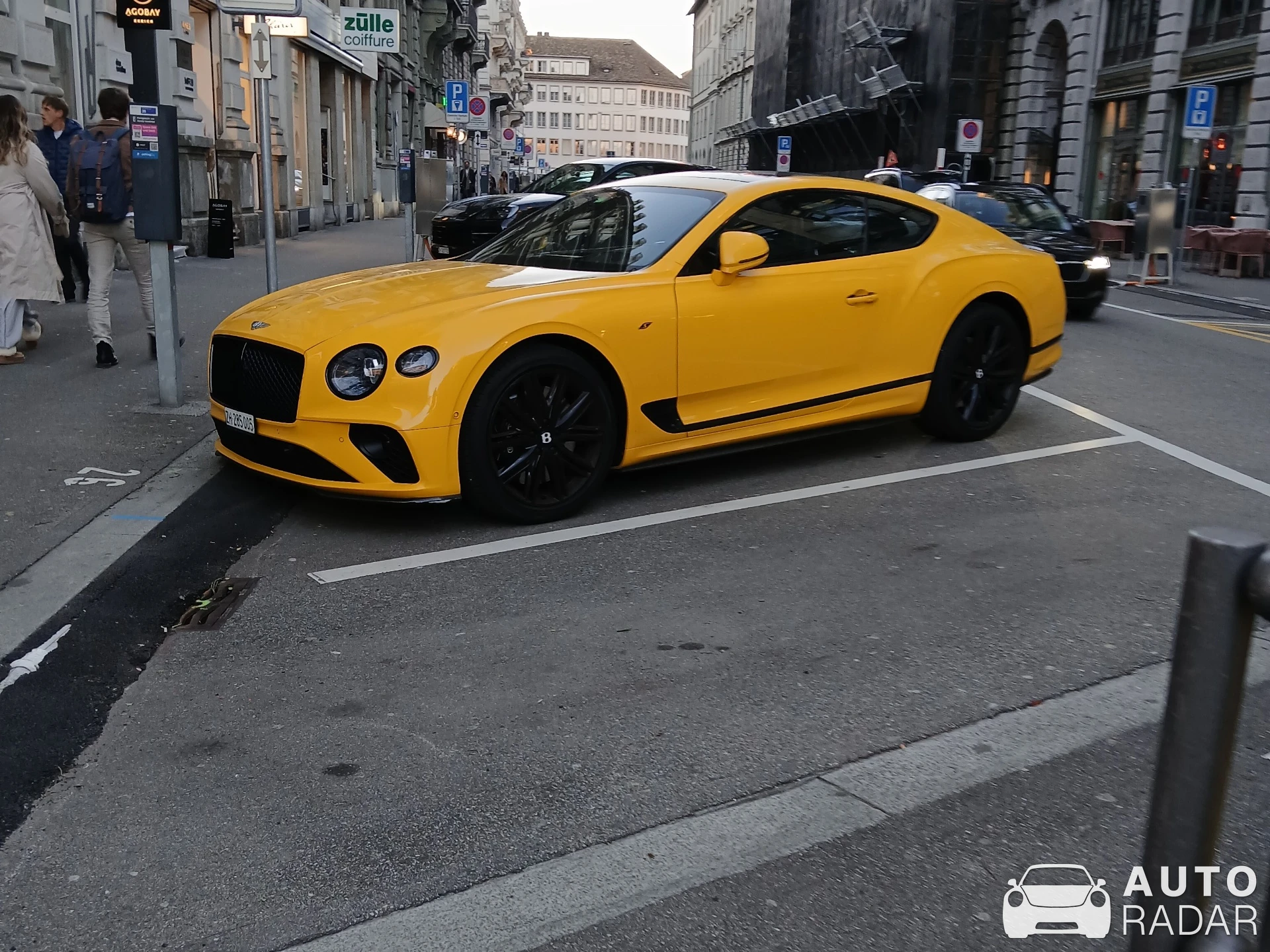 Bentley Continental GT Black Speed spotted in Zürich
