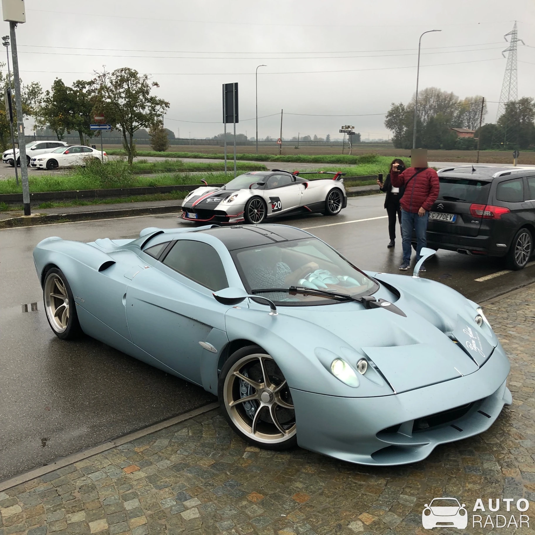 Pagani Huayra Codalunga spotted in Graziosa, Italy