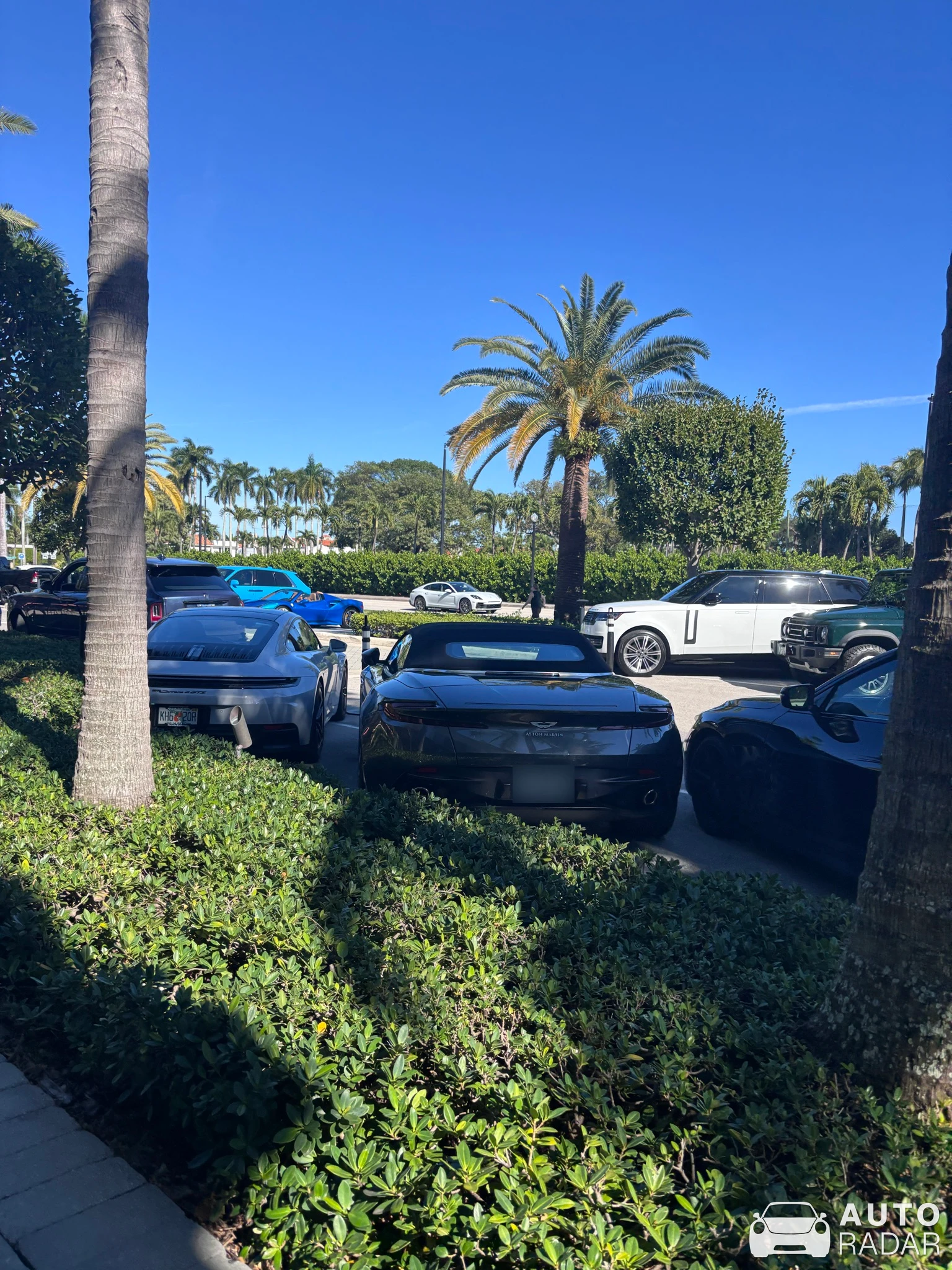 Aston Martin DB12 Volante spotted in Palm Beach, United States
