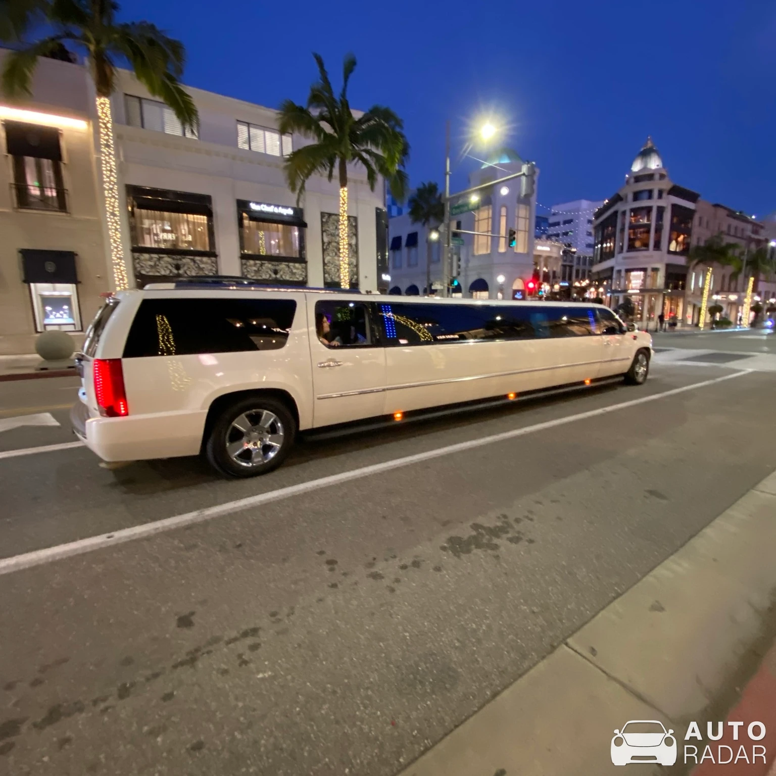 Cadillac Escalade Limousine spotted in Beverly Hills