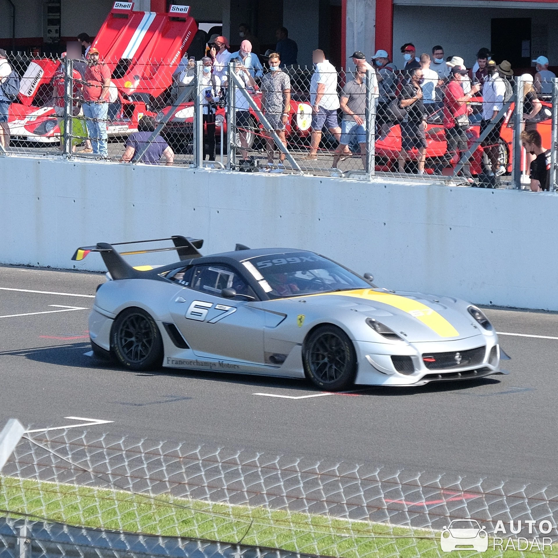 Ferrari 599XX Evoluzione spotted in Le Vigeant