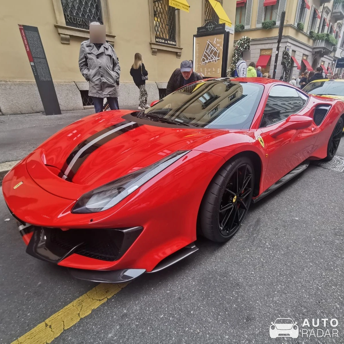 Ferrari 488 Pista spotted in Milano, Italy