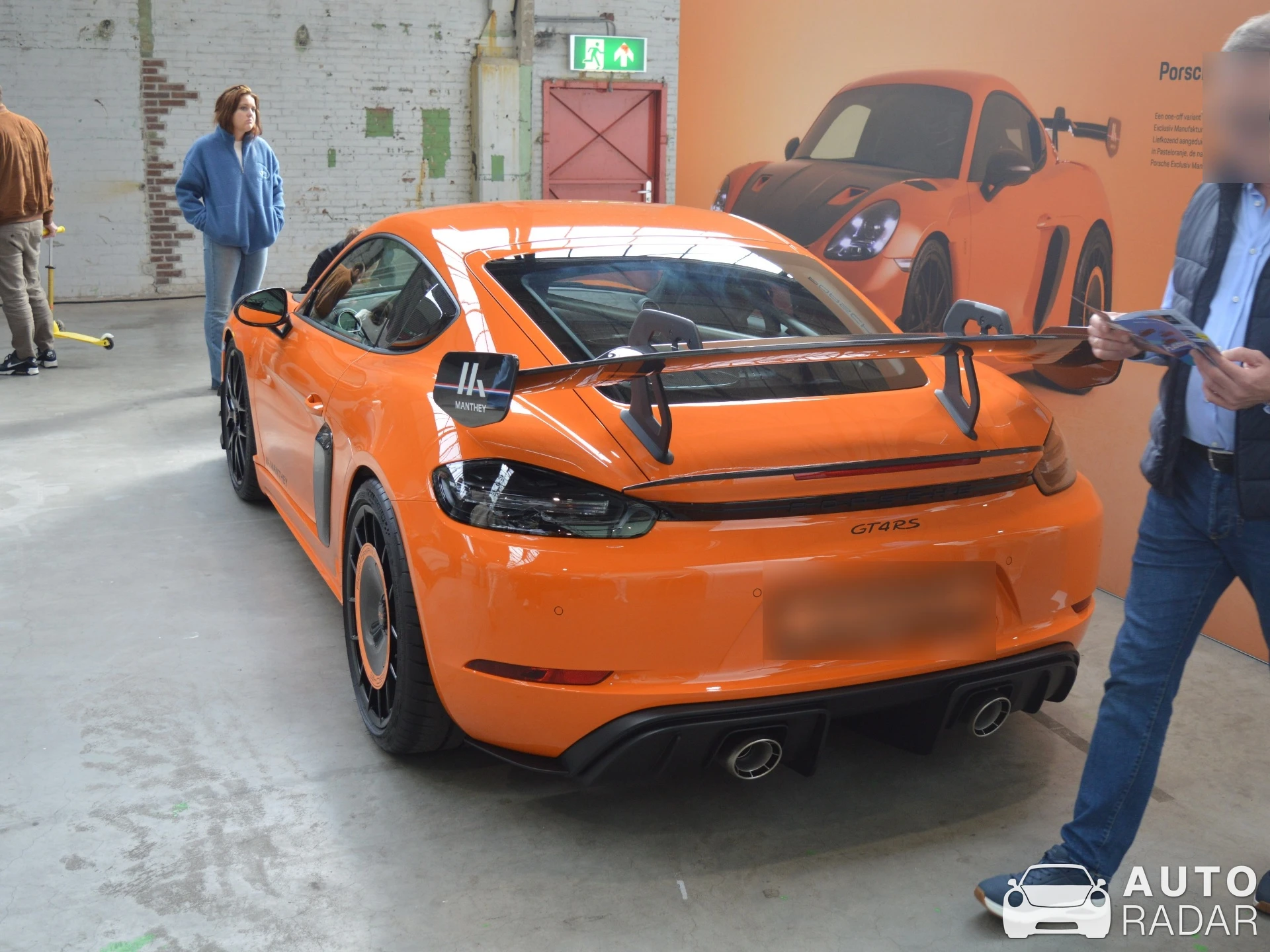 Porsche 718 Cayman GT4 RS Manthey 'De Tulp' spotted in Rotterdam, Netherlands