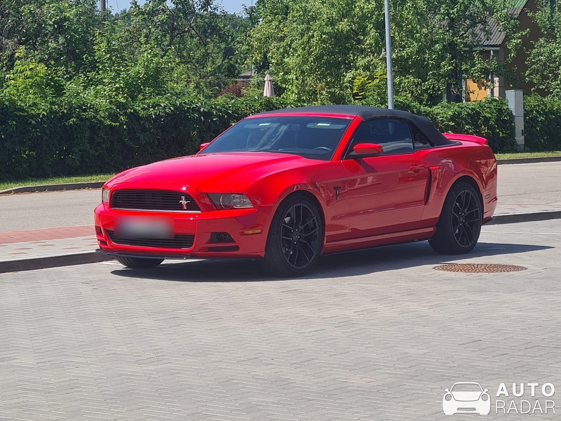 Ford Mustang GT Convertible spotted in Jelgava