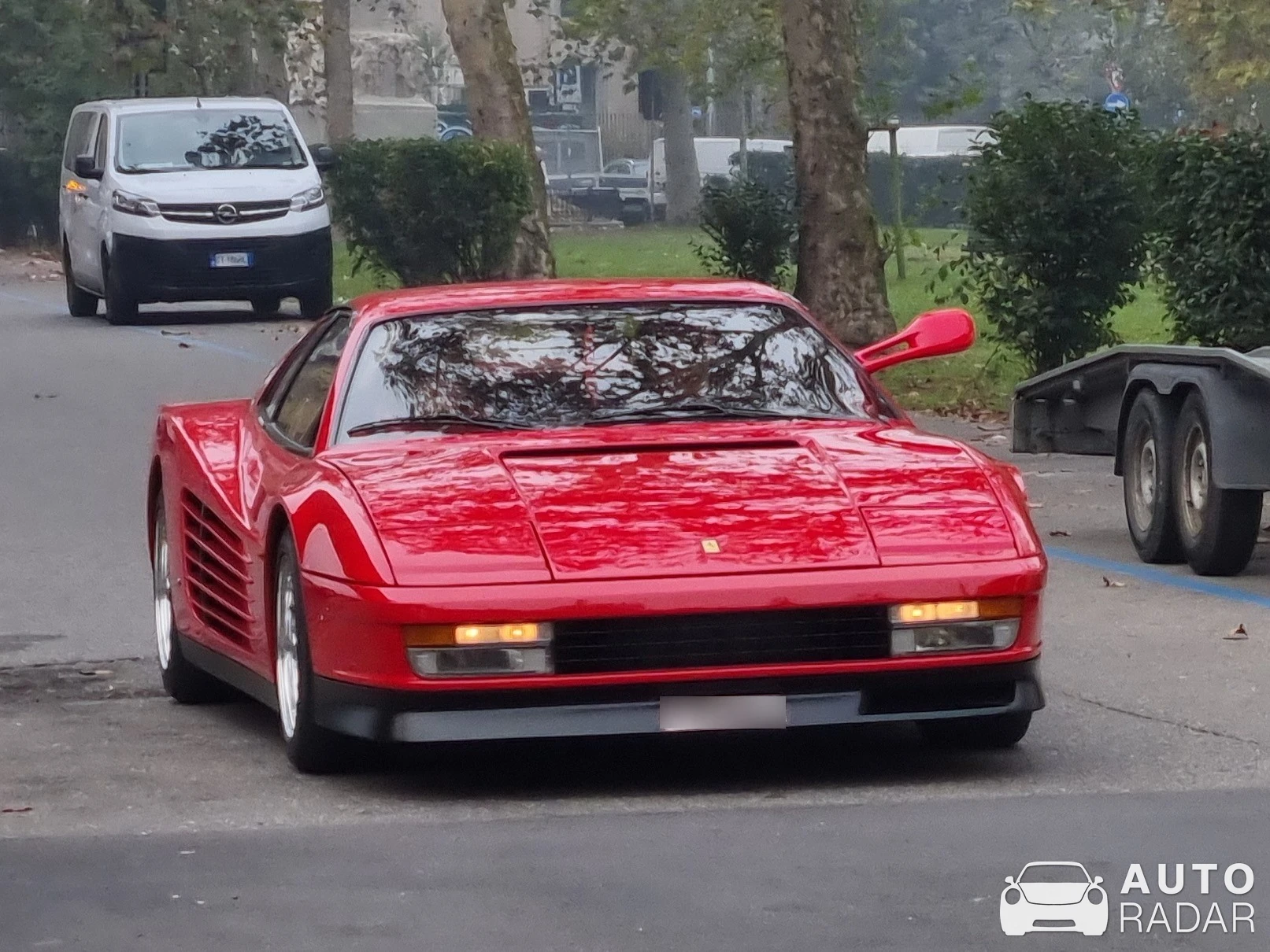 Ferrari Testarossa Monospecchio spotted in Milano, Italia