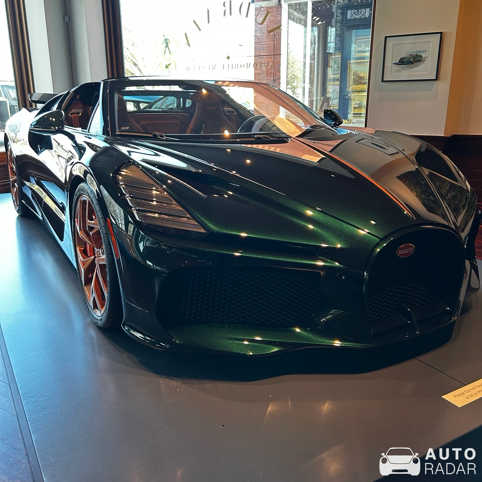 Bugatti W16 Mistral spotted in Newport, United States