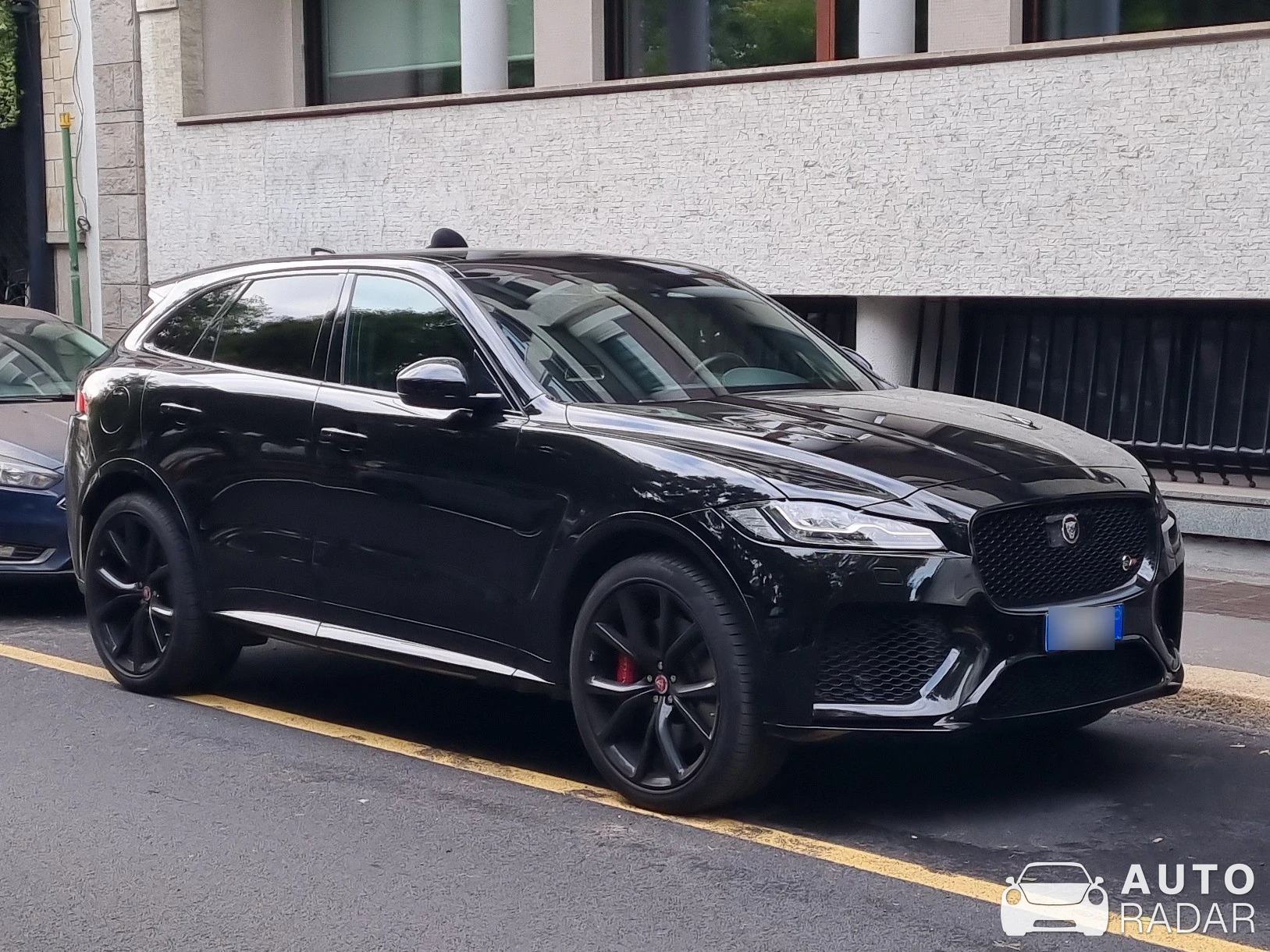 Jaguar F-PACE SVR spotted in Milano, Italia
