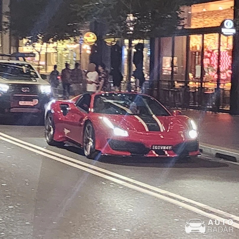 Ferrari 488 Pista Spider spotted in Barangaroo, Australia